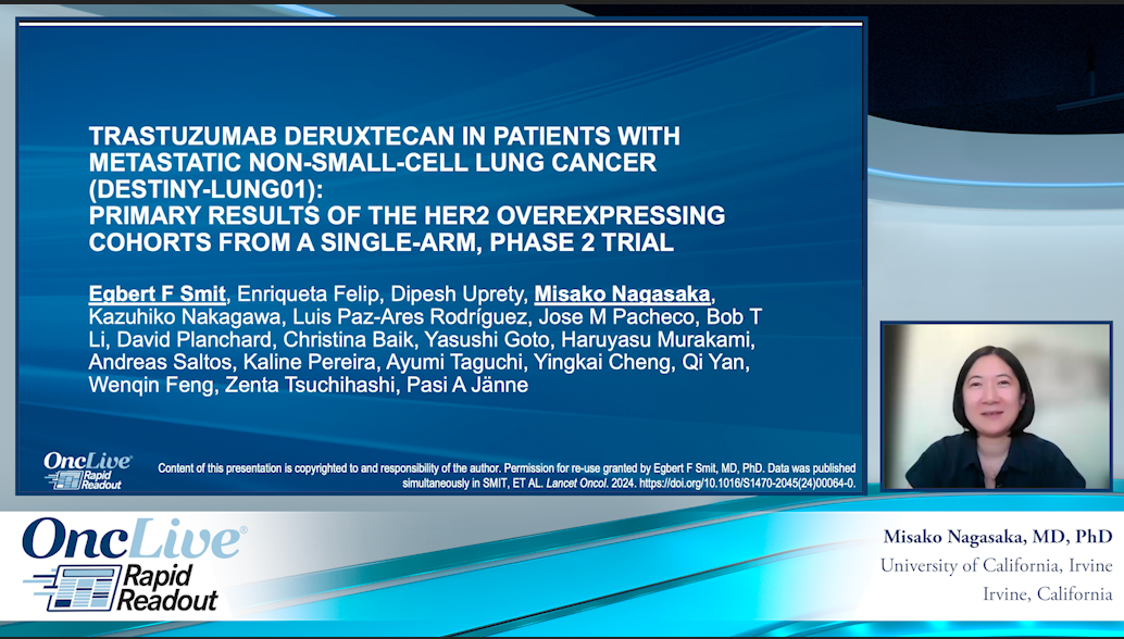 Trastuzumab Deruxtecan in Patients With Metastatic Non-Small-Cell Lung Cancer (DESTINY-Lung01): Primary Results of the HER2 Overexpressing Cohorts From a Single-Arm, Phase 2 Trial