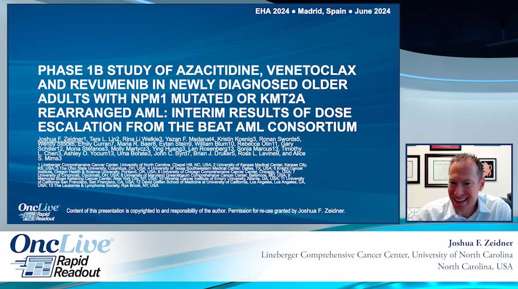 Phase 1b Study of Azacitidine, Venetoclax and Revumenib in Newly Diagnosed Older Adults with NPM1 Mutated or KMT2A Rearranged AML: Interim Results of Dose Escalation from the Beat AML Consortium