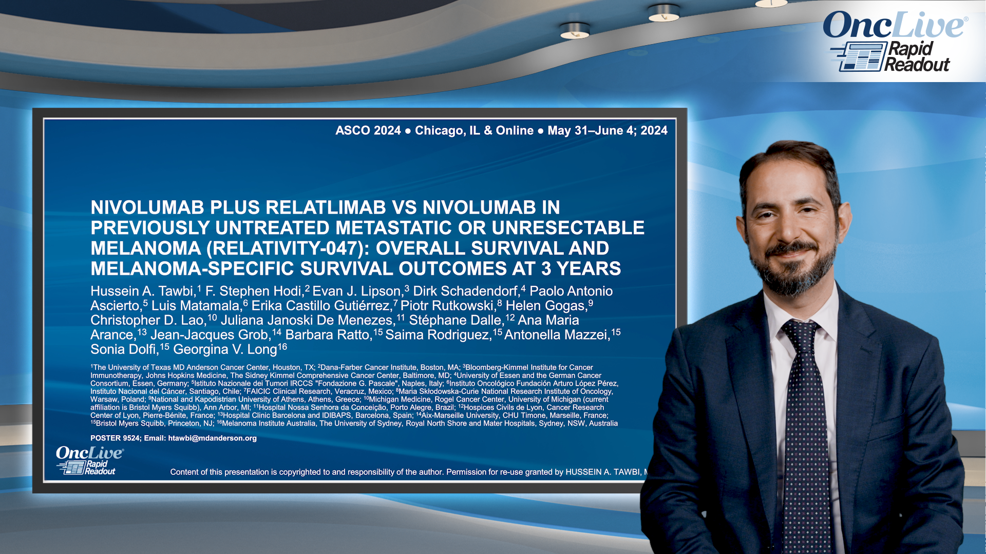 Nivolumab plus relatlimab vs nivolumab in previously untreated metastatic or unresectable melanoma (RELATIVITY-047): overall survival and melanoma-specific survival outcomes at 3 years