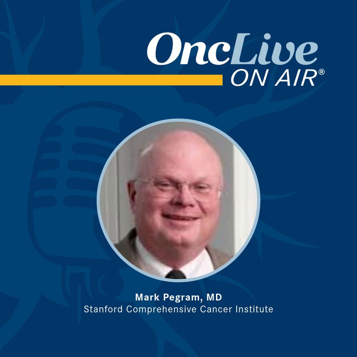Mark Pegram, MD, Suzy Yuan-Huey Hung Endowed Professor of Medical Oncology, associate dean, Clinical Research Quality, Stanford University School of Medicine; associate director, Clinical Research, Stanford Comprehensive Cancer Institute; medical director, Stanford Clinical Translational Research Unit
