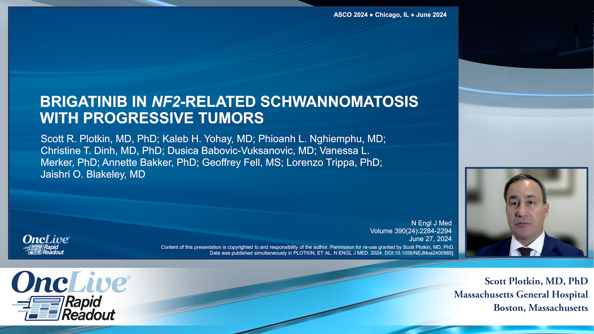 Brigatinib in NF2-Related Schwannomatosis with Progressive Tumors