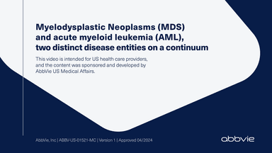 MDS and AML, Two Distinct Disease Entities on a Continuum