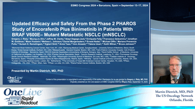 Updated Efficacy and Safety From the Phase 2 PHAROS Study of Encorafenib Plus Binimetinib in Patients With BRAF V600E-Mutant Metastatic NSCLC (mNSCLC)