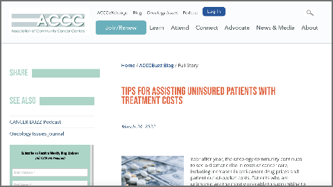 Tips for Assisting Uninsured Patients With Treatment Costs