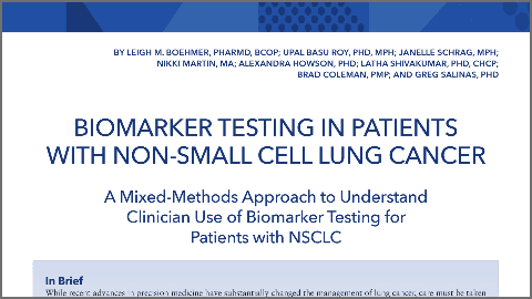 Biomarker Testing in Patients With Non–Small Cell Lung Cancer